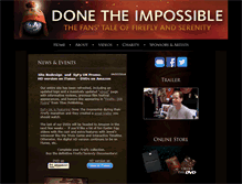 Tablet Screenshot of donetheimpossible.com